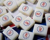 Tuiles de Mahjong enrobées, Tapis de Mahjong, Ensemble Oh My Mahjong, Coffret Mahjong Nsuper king, Tuiles de Mahjong America 250 Anniversary
