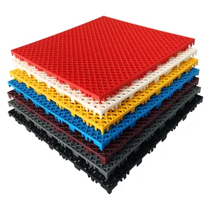 Sport Tiles Outdoor Flooring Fiba Outdoor Removable Rubber Mat Basketball Court Interlocking Floor