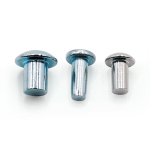 Patrón recto personalizado hebilla invertida <span class=keywords><strong>flor</strong></span> conexión excedente 304 Acero inoxidable moleteado pin remaches sólidos - Product Image 5