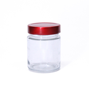 Tarro de cristal de almacenamiento de miel para conservas de mantequilla de maní de boca ancha de gran oferta con tapa de altura profunda - Product Image 2