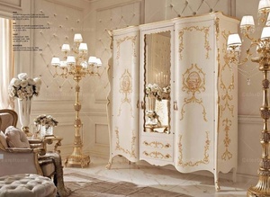 <span class=keywords><strong>Armadio</strong></span> di Lusso Bianco a 3 Ante con <span class=keywords><strong>Specchio</strong></span> per Camera da <span class=keywords><strong>Letto</strong></span> in Stile Francese - Product Image 2