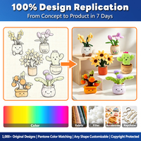 Plante Artificielle en Peluche Mignonne en Pot, Décoration de Bureau, Plante Verte Douce en Peluche, Ornement pour Bureau et Maison, Décoration, Cadeau Personnalisé OEM