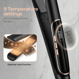 Fast Heating Professional Ceramic Ionic Dual Voltage <strong>Straightener</strong> <strong>Hair</strong> <strong>Straightener</strong> Flat Iron and Curler 2in1 <strong>for</strong> All <strong>Hair</strong> Types - Product Image 3