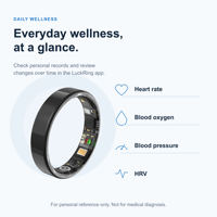 TK16 Smart Ring 5.0 Gesundheits-, Schlaf- und Aktivitätstracker, 8mm Design, 5ATM IP68, Android 9+ & iOS 10+