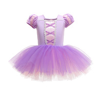 Noël carnaval Cosplay Belle enfants fête nouvel an été violet raiponce Sofia bébé fille Tutu Ballet danse robe BADR-003