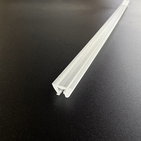 MONA-001 40 ° +90 °   Diffuseur PMMA pour lentille LED à angle de faisceau étalé, pour profilé d'éclairage linéaire de meuble ou d'étagère