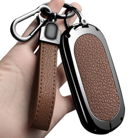 Étui de protection en alliage de zinc et cuir pour clé de voiture, porte-clés pour accessoires AITO M9 M8 M7 M5 Ultra/Max