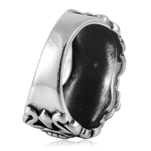 Yunnique – bague en acier inoxydable en forme de croix pour hommes, style Punk Rock, accents dorés, bijoux, cadeau - Product Image 4