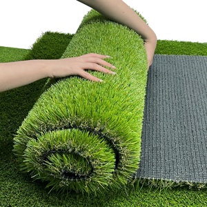 Fournisseur chinois JS Grass Producer, tapis décoratif en <span class=keywords><strong>gazon</strong></span> synthétique vert, <span class=keywords><strong>gazon</strong></span> artificiel pour jardin, cour, toit - Product Image 2
