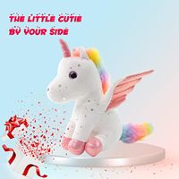 Peluche licorne personnalisée avec logo, très vendue, adorable, jouet en peluche, cadeau pour les filles, cadeau d'anniversaire doux pour bébé