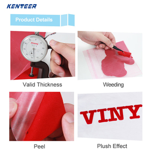 Rouleaux de vinyle thermocollant Flock en suède doux, film HTV écologique, papier vinyle <span class=keywords><strong>textile</strong></span> thermocollant <span class=keywords><strong>pour</strong></span> la conception de motifs sur T-shirts par <span class=keywords><strong>presse</strong></span> à <span class=keywords><strong>chaud</strong></span> - Product Image 4