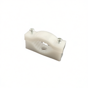 Cable Clamp 55x16x30mm White <b>Plastic</b> Mounting <b>Bracket</b> For Wire Management - Product Image 2