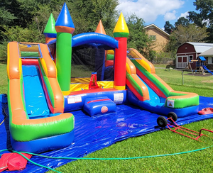 Château <span class=keywords><strong>gonflable</strong></span> bleu, château <span class=keywords><strong>gonflable</strong></span> en forme <span class=keywords><strong>de</strong></span> cœur - Product Image 5