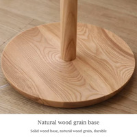 Lampe sur pied moderne pour hôtel, abat-jour en tissu, lampe sur pied en bois à LED pour la décoration du salon