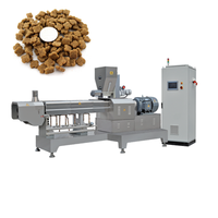 Ligne de production d'extrusion entièrement automatique pour aliments en granulés pour chiens et chats, machine professionnelle à moteur pour friandises à mâcher pour animaux de compagnie