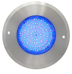 Huaxia 슬림 플랫 8mm 수영장 LED 수중 조명 8W 160mm RGB 와이파이 벽 마운트 Piscina 램프