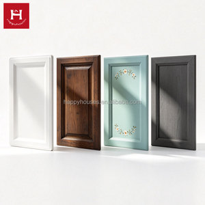Portes d'armoires de cuisine en bois massif sculpté de style Shaker moderne, <span class=keywords><strong>meubles</strong></span> sur mesure <span class=keywords><strong>pour</strong></span> toute la maison, idéales <span class=keywords><strong>pour</strong></span> les villas - Happy Houses - Product Image 4