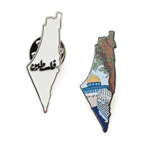 Broche de Palestina gratis Bandera personalizada Bufanda Insignia Palestina Keffiyeh corazón Palestina Pin - Product Image 5