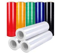 Film étirable pour palette en PE écologique, personnalisé, 23 microns, 500 mm x 500 m, grand rouleau, vente chaude 2022
