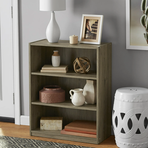Librería moderna de madera de <span class=keywords><strong>3</strong></span> estantes con estantes ajustables para el hogar, oficina, sala de estar y almacén, muebles de supermercado - Product Image 2