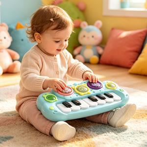 Juguetes Musicales de Piano para Bebés de 6 a 12 Meses, Juguetes Musicales con Luces para Bebés, Aprendizaje Temprano, Teclado de Piano Educativo para Bebés - Product Image 4