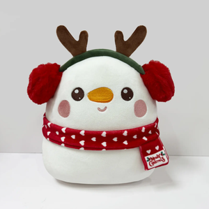 Nuevos Cojines Decorativos Navideños para el Hogar, Juguetes de <span class=keywords><strong>Peluche</strong></span> de Animales Rellenos - Papá Noel, Alce, Muñeco de Nieve, Conejillo de Indias, Capibara, Oso de Algodón PP - Product Image 4