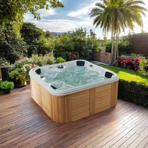 SPA-001 Modern 6-Person Acrylic Hydro Balboa Hot Tub with Sex Massage Luxury Home & Hotel Spa with Swimming & Swimming Features