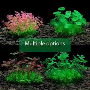 Ondergedompeld Kunstaquarium Plant 10-30Cm Plastic <span class=keywords><strong>Aquarium</strong></span> Ornament Decor Bloem Gras Onderwater Decoratieve Ornament Tassen - Product Image 2