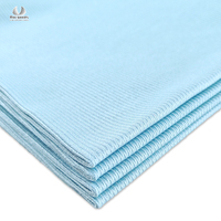 Serviette de nettoyage automobile professionnelle en microfibre pour vitres et miroirs, sans traces, sans peluches, 250 g/m², 40x40 cm, bleue