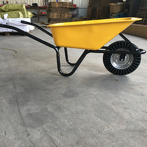 <span class=keywords><strong>Brouette</strong></span> de <span class=keywords><strong>chantier</strong></span> WB6414T W, adaptée à l'Europe, avec bac en acier galvanisé à chaud entièrement massif, pour usage en jardinage, en métal, Slovaque, Tchèque - Product Image 2