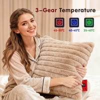 Almohada Eléctrica USB con Diseño Tejido, Tres Ajustes de Temperatura, Relleno 100% Algodón, Lavable, para Hogar u Hotel