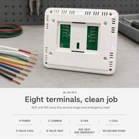 Thermostat intelligent TUYA de pompe à chaleur WiFi non programmable d'Alexa 2 chauffent 1 frais
