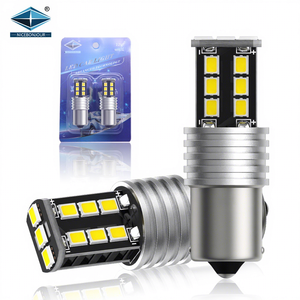 Luz De marcha atrás De freno De señal De giro LED 15SMD 2815 luz De freno Led De motocicleta para coches De aluminio Led Universal De Retrovisor - Product Image 1