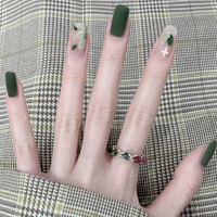 Fournisseur de Faux Ongles Artificiels en Gros Prix Compétitif Ongles à Pression Scintillants Couverture Complète à la Mode