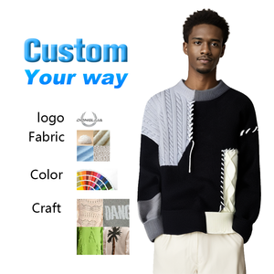 <strong>Cheap</strong> Wholesale Anti-Shrink Winter Warm Fashion Plus-size Casual Knitted Streetwear Sweater for <strong>Men</strong> - Product Image 3