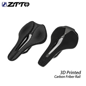 Selle de Vélo ZTTO en Fibre de Carbone Imprimée 3D Super Légère, Rail Creux, pour <span class=keywords><strong>VTT</strong></span>, Gravel, Vélo de Route, avec Coussin Confortable et Respirant - Product Image 3