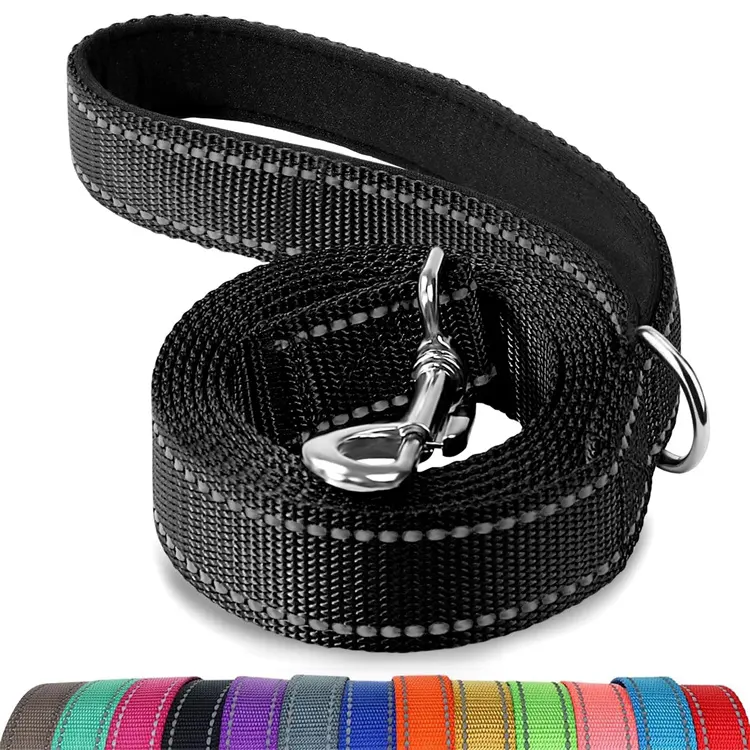 Manufacturer Designer Training Luxury Custom Logo Nylon Reflective Pet Lead Leash Custom Cat Dog Pet Leashes