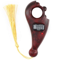 Compteur manuel portable à affichage LCD à 4 chiffres en plastique pour le tasbih musulman ou le comptage des perles de tasbih