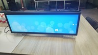 Écran publicitaire VETO LCD 37 pouces double face de type barre, écran LCD étiré Android avec base en acrylique