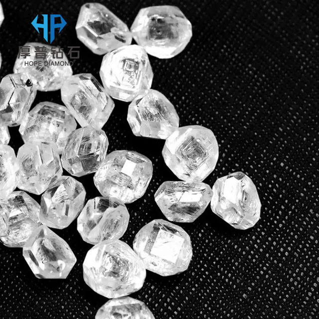 Wholesale HPHT Lab Created Rough Diamond Raw Uncut Synthetic Diamond Crystal for Making Polished Diamond Jewelry