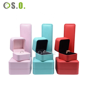Wholesale Custom Luxury High-End Jewelry Boxes Ring <b>Earring</b> Necklace Packaging in Premium Leather - Product Image 2