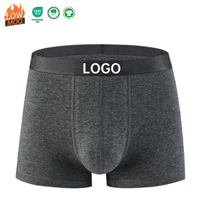 Boxer da <span class=keywords><strong>Uomo</strong></span> in Cotone all'Ingrosso, Slip con Logo Personalizzato, Confezione da 4, Intimo Comodo Senza Cuciture per <span class=keywords><strong>Uomo</strong></span> - Product Image 1