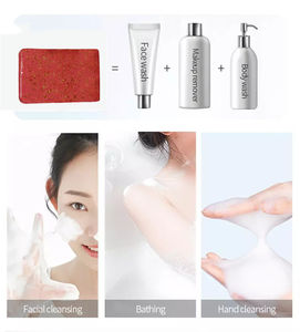 オーガニックバス用品プライベートラベルフェイスボディビーガンスキンケア<span class=keywords><strong>24K</strong></span>金箔リーフローズエキスビタミンcホワイトニングビューティーバー石鹸 - Product Image 6