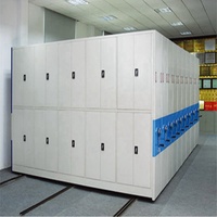 Armoire de classement mobile professionnelle moderne en acier avec étagères de rangement pour archives commerciaux et espace optimisé