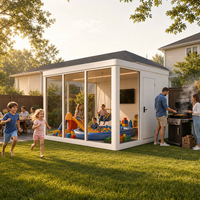 Studio extérieur en aluminium Vestael pour la photographie, l'art, la musique et les travaux créatifs dans la cour