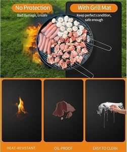 Barbecue à gaz et charbon de bois à double usage en acier au carbone thermolaqué - Grand modèle multifonctionnel pour intérieur/extérieur, poêle sans fumée - Product Image 5