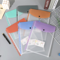 Pochettes de classement A4 en PP en gros pour l'archivage de documents de bureau, sacs de rangement pour contrats et feuilles mobiles, sacs de papeterie pour étudiants et sacs pour papiers d'examen