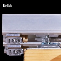 Porte pliante en aluminium durable WEKIS pour entrepôt intérieur, kit de quincaillerie en laiton et acier pour porte de grange de cuisine