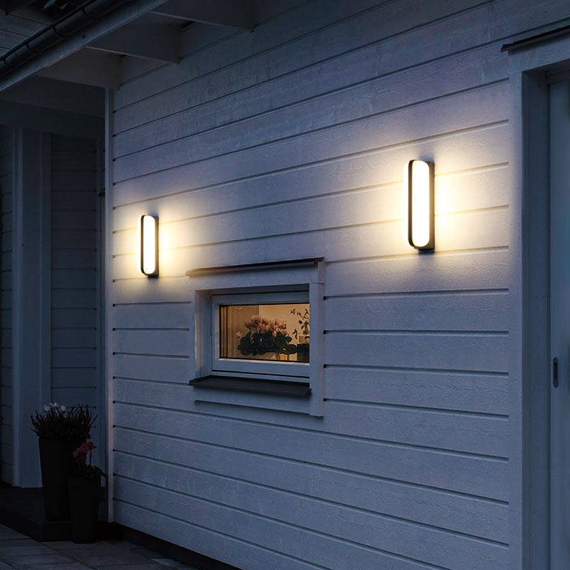 Enkelzijdig dubbelzijdig lichtgevende outdoor waterdichte tuin outdoor winkel deur licht deur voordeur hoofd LED balkon wandlamp