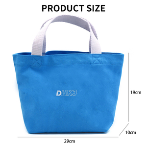 Bolsas de Lona Resistentes de 19*29*10cm con Impresión de Seda Personalizada OEM, Venta Caliente de Fábrica, Bolsas Reutilizables Promocionales de Alta Calidad - Product Image 2